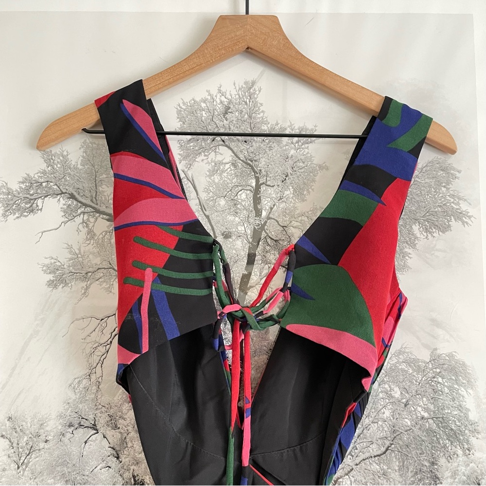 PatBO Rio Cut Out Ruffle Maxi Dress Multicolor 4 NWT - Picture 15 of 16